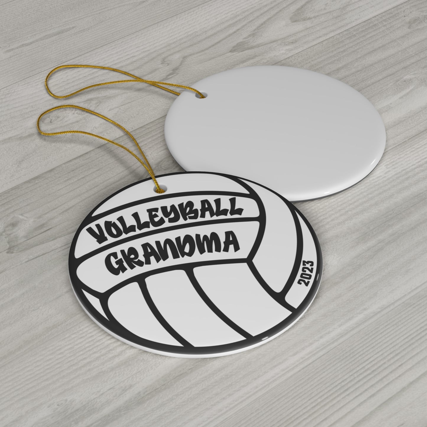 Volleyball Grandma Ornament