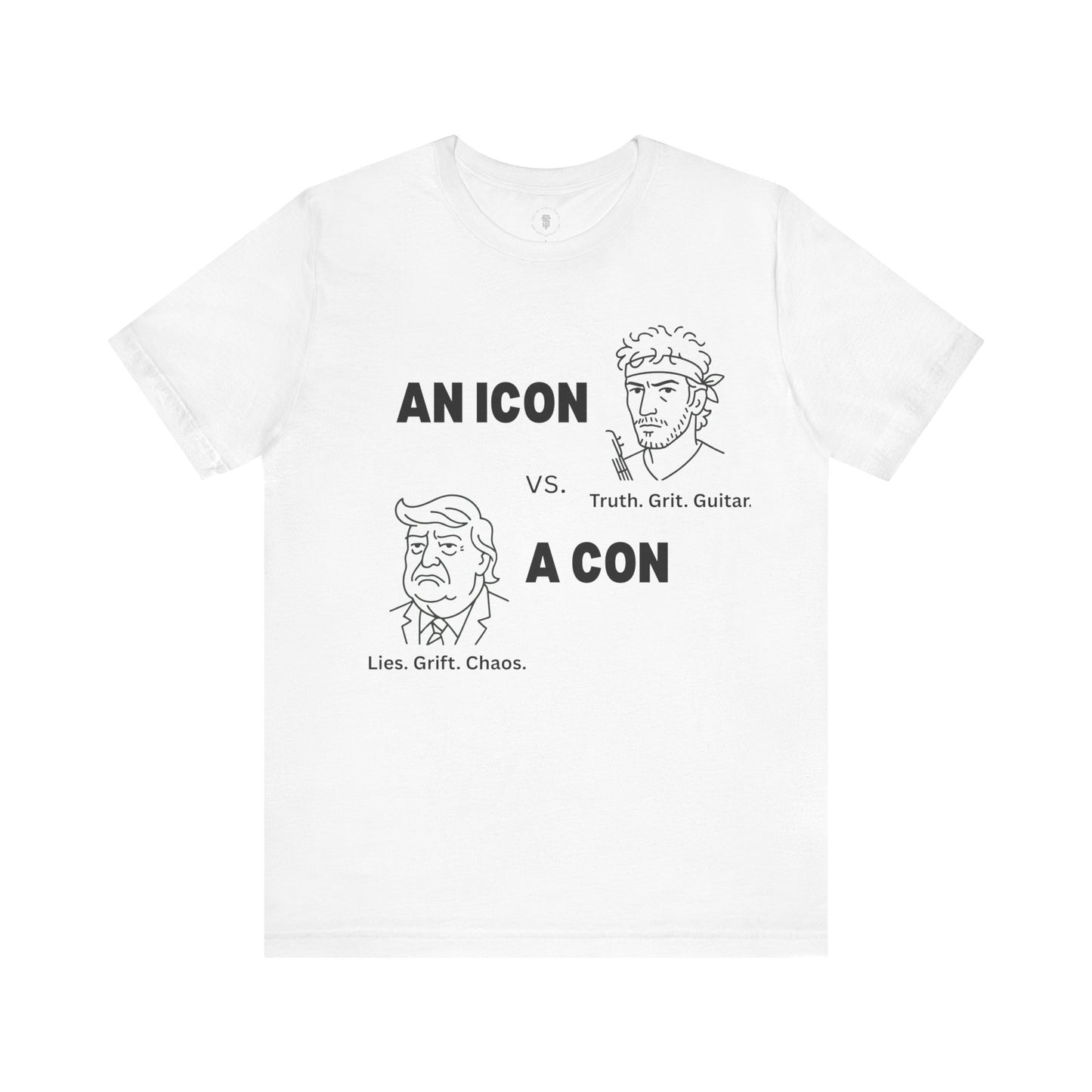 An Icon vs A Con - Bruce Springsteen vs Donald Trump T-Shirt
