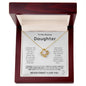 To My Daughter - Never Forget I Love You Love Knot Necklace