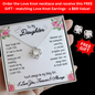 🔥Gift to My Baby Girl Daughter - Love Knot Necklace From Dad to Daughter - Free Earrings with purchase ($69 Value)🔥