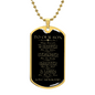 To Our Son - You Are Loved More Than You Know Dog Tag - Love Mom and Dad (Engraving option on next Page)