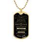 To My Daughter - I Will Always Be There For You Dog Tag - Love Mom (Engraving option on next Page)