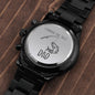 Black Chronograph Watch to My Fishing Dad