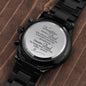 Black Chronograph Watch to Dad From Daughter