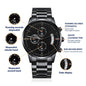 Black Chronograph Watch to My Fishing Dad