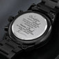 Black Chronograph Watch to Dad From Daughter