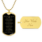 To Our Son - You Are Loved More Than You Know Dog Tag - Love Mom and Dad (Engraving option on next Page)