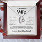 To My Beautiful Wife | Forever Love Necklace - WB1