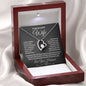 To My Beautiful Wife | Forever Love Necklace - BW