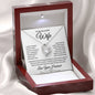 To My Beautiful Wife | Forever Love Necklace - WB