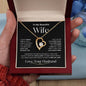 To My Beautiful Wife | Forever Love Necklace - BW1