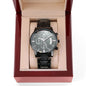 Black Chronograph Watch to My Fishing Dad