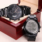 Black Chronograph Watch to Dad From Daughter