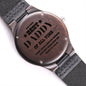Engraved Wood Watch To the Best Daddy of All Time