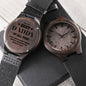 Engraved Wood Watch To the Best Daddy of All Time