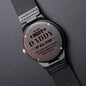Engraved Wood Watch To the Best Daddy of All Time