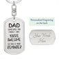 Dad You're Awesome Dog Tag Keychain from Kids (Engraving option on next Page)