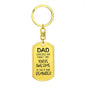 Dad You're Awesome Dog Tag Keychain from Kids (Engraving option on next Page)