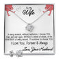 💖To My Wife - Love Knot Necklace from Your Husband - Free Earrings with purchase ($69 Value)💖