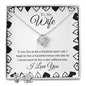 💖To My Wife - I Never Want to Live a Day Without You Love Knot Necklace - Free Earrings with purchase ($69 Value)💖