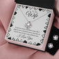 💖To My Wife - I Never Want to Live a Day Without You Love Knot Necklace - Free Earrings with purchase ($69 Value)💖