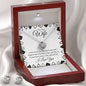 💖To My Wife - I Never Want to Live a Day Without You Love Knot Necklace - Free Earrings with purchase ($69 Value)💖