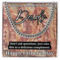 To the Bacon of Dads Cuban Chain Father's Day Gift