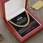 To My Man - I Love You Cuban Necklace