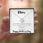 I'll Always Love You Mom Love Knot Necklace for Mother's Day
