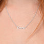 Mom is the Best Word in the Whole Wide World Name Necklace