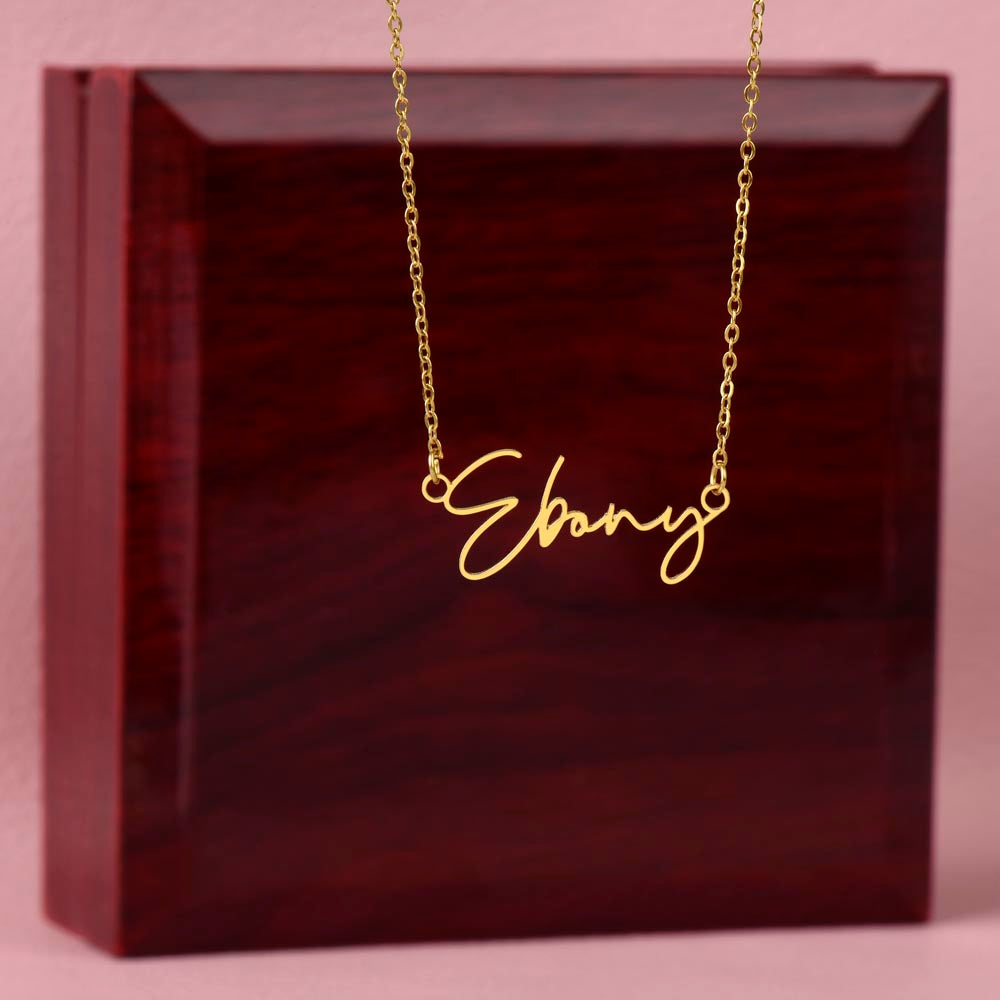 Scripted Name Necklace