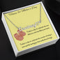 Happy First Mother's Day Custom Name Necklace with Heart
