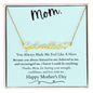 Mom - You Always Believed in Me Custom Name Necklace with Heart Mother's Day