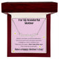 For My Wonderful Mom - I Take After You Custom Name Necklace with Heart