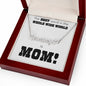 Mom is the Best Word in the Whole Wide World Name Necklace with Heart