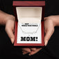 Mom is the Best Word in the Whole Wide World Name Necklace with Heart