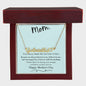 Mom - You Always Believed in Me Custom Name Necklace with Heart Mother's Day