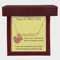 Happy First Mother's Day Custom Name Necklace with Heart