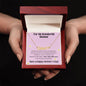 For My Wonderful Mom - I Take After You Custom Name Necklace with Heart