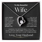 To My Beautiful Wife | Forever Love Necklace - BW1