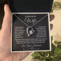 To My Beautiful Wife | Forever Love Necklace - BW