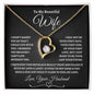 To My Beautiful Wife | Forever Love Necklace - BW