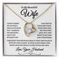 To My Beautiful Wife | Forever Love Necklace - WB