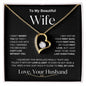 To My Beautiful Wife | Forever Love Necklace - BW1