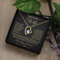 To My Beautiful Wife | Forever Love Necklace - BG
