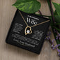 To My Beautiful Wife | Forever Love Necklace - BW1