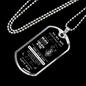 To My Son - Never Forget This Old Lion Loves You Dog Tag - Love Dad (Engraving option on next Page)
