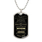 To My Daughter - I Will Always Be There For You Dog Tag - Love Mom (Engraving option on next Page)