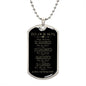 To Our Son - You Are Loved More Than You Know Dog Tag - Love Mom and Dad (Engraving option on next Page)