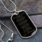 To Our Son - You Are Loved More Than You Know Dog Tag - Love Mom and Dad (Engraving option on next Page)